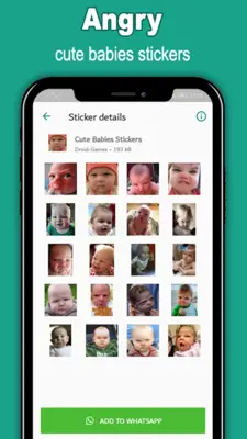 Cute Babies Stickers android App screenshot 3